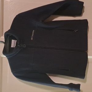 Columbia navy fleece zip up jacket, boys size 4t